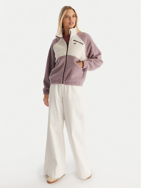 Roxy Roxy Fleecejacke Waves Of Warmth ERJPF03242 Violett Regular Fit