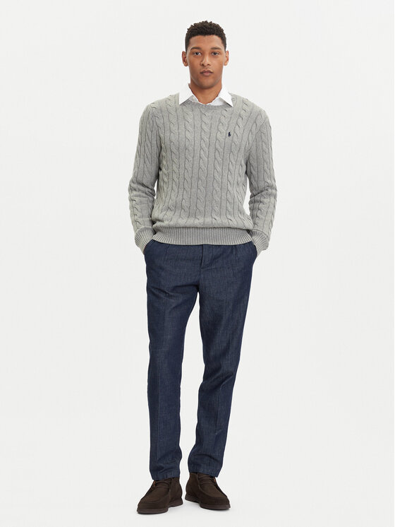 Polo Ralph Lauren Polo Ralph Lauren Пуловер 710775885013 Сив Regular Fit