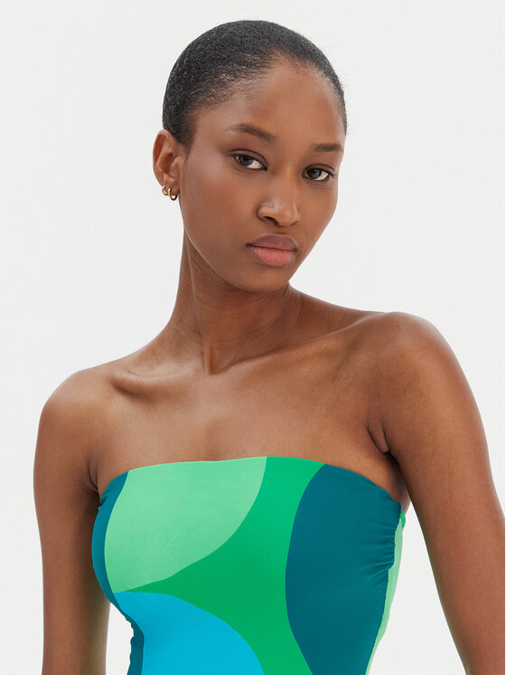 Seafolly Seafolly Peldkostīms Sorrento 11117DD277 Zaļš