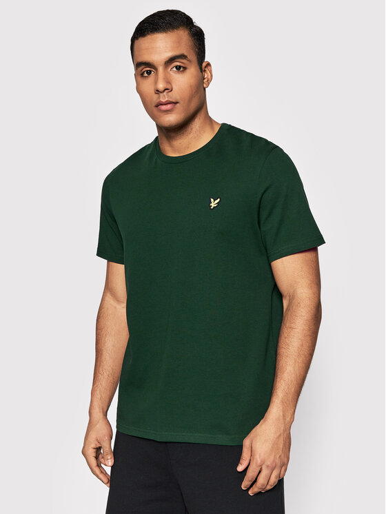 Lyle & Scott Lyle & Scott T-Shirt Plain TS400VOG Zielony Regular Fit