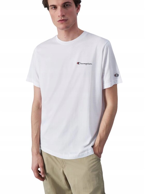 Champion Champion T-Shirt 219838 WW001 Biały Standard Fit