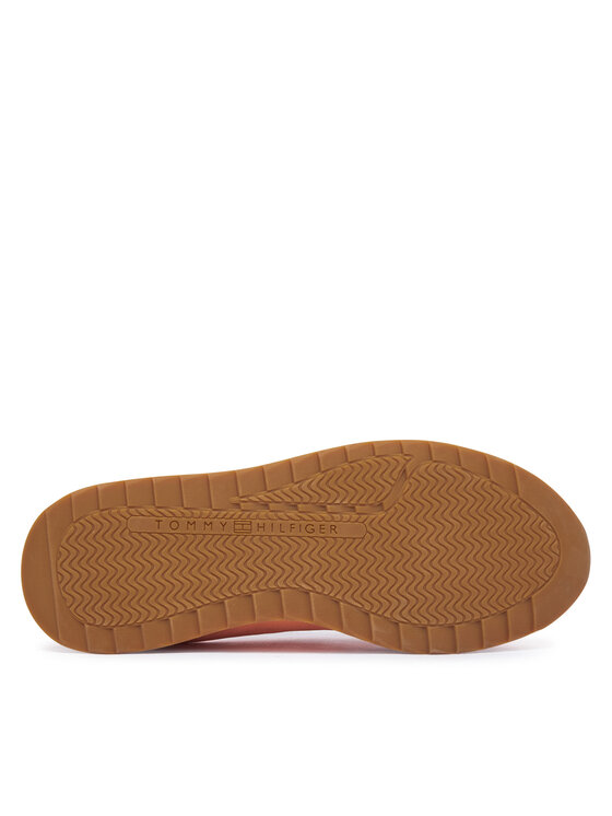 Tommy Hilfiger Tommy Hilfiger Laisvalaikio batai Th Retro Runner Mix FW0FW09410 Oranžinė