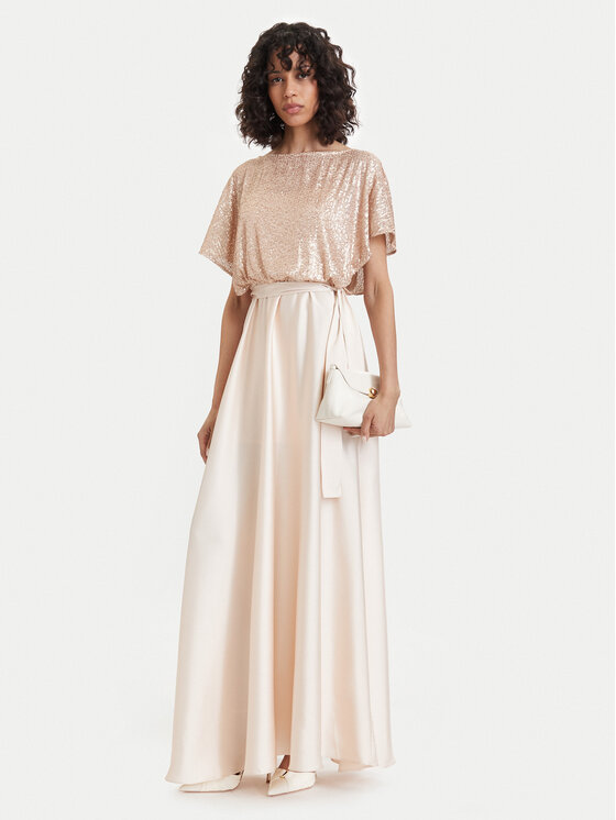 ACCESS FASHION ACCESS FASHION Sukienka wieczorowa 63-3439-392 Złoty Regular Fit