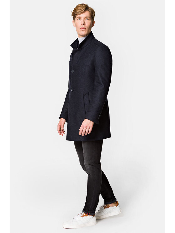 Lancerto Lancerto Płaszcz zimowy KR090223000016 Granatowy Regular Fit