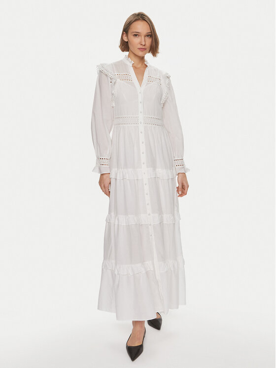 IVY OAK IVY OAK Сукня-сорочка Denisa IO117619 Білий Regular Fit