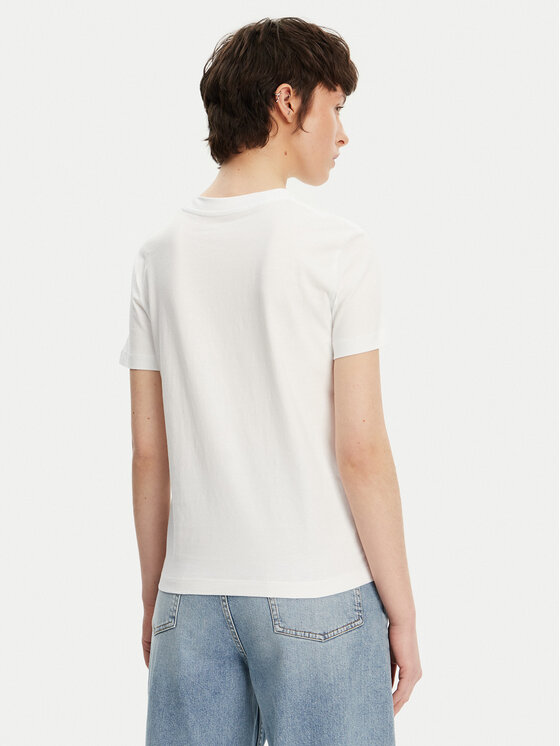 Calvin Klein Jeans Calvin Klein Jeans Tričko Shadow Graphic J20J225545 Biela Regular Fit