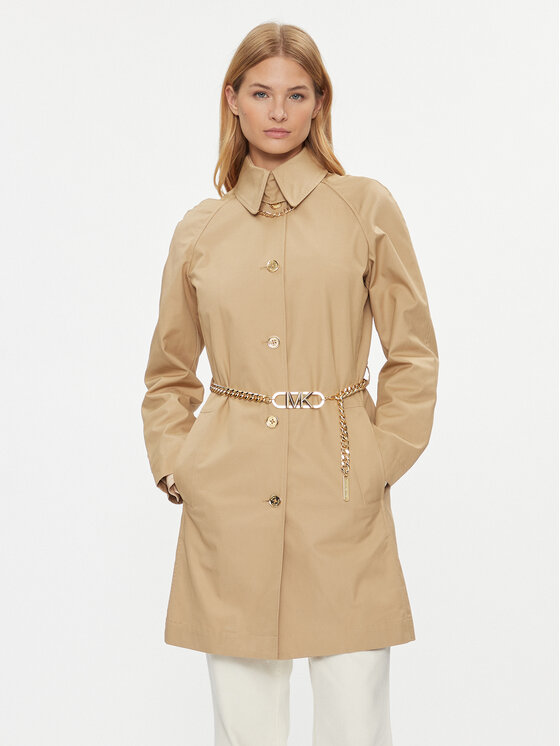 MICHAEL Michael Kors MICHAEL Michael Kors Trenčas MS320ARDTY Smėlio Regular Fit