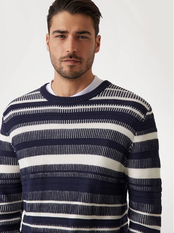 Guess Guess Sweter 173947 Niebieski Classic Fit