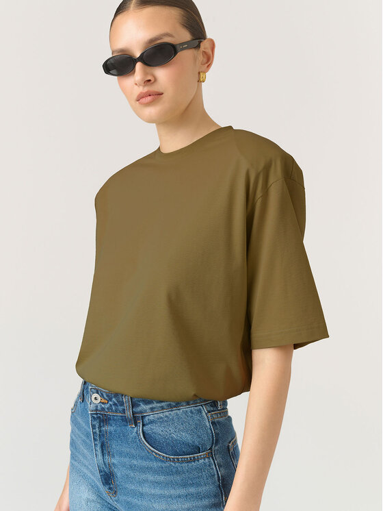 La Mania La Mania T-Shirt DRIFT Zielony Basic Fit