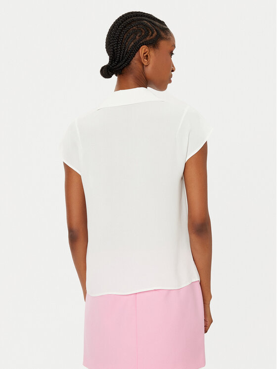 Patrizia Pepe Patrizia Pepe Bluzka 8C0775/A8I1-W146 Biały Regular Fit