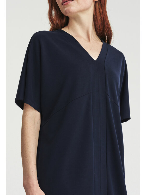 TATUUM TATUUM Sukienka dzianinowa LAROS Granatowy Loose Fit
