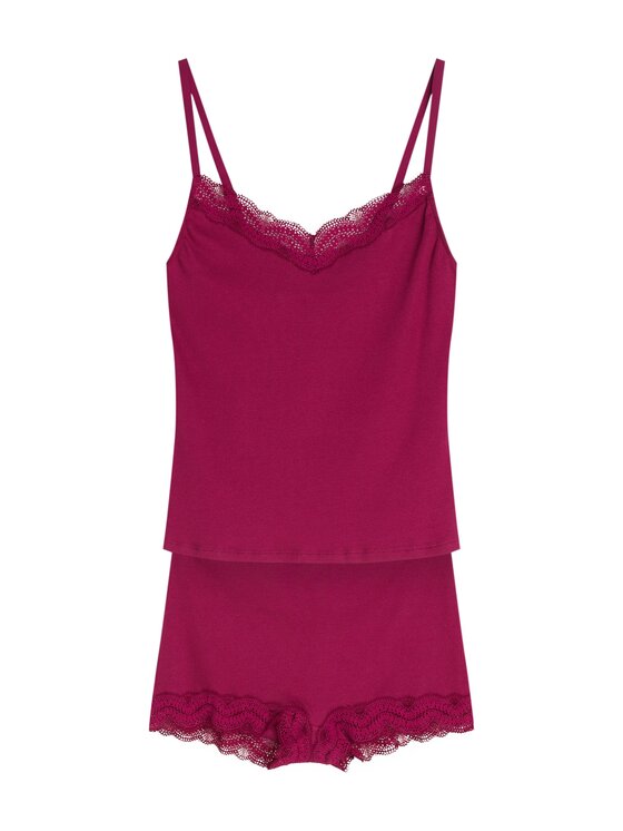 Esotiq Esotiq Piżama 45873 Różowy Regular Fit