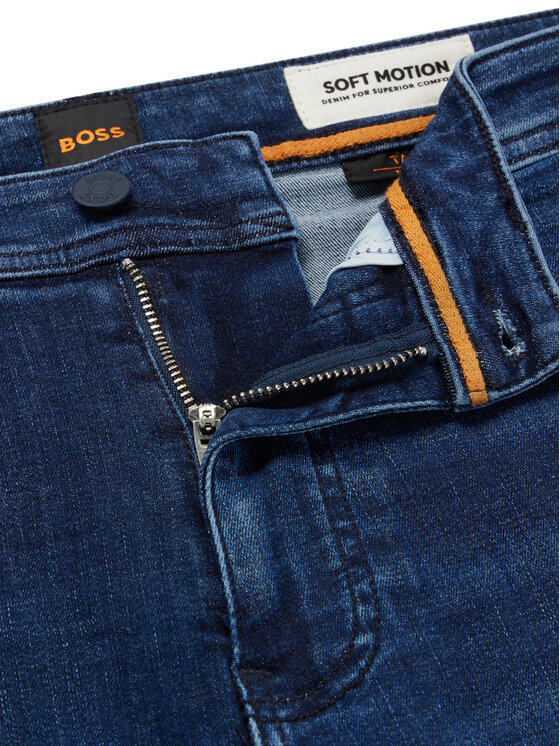 Boss Džinsai Taber Zip 50490533 Mėlyna Tapered Fit | Modivo.lt