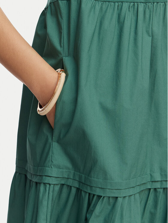 Weekend Max Mara Weekend Max Mara Vasaras kleita Capsula 2615621032 Tumši zaļa Regular Fit