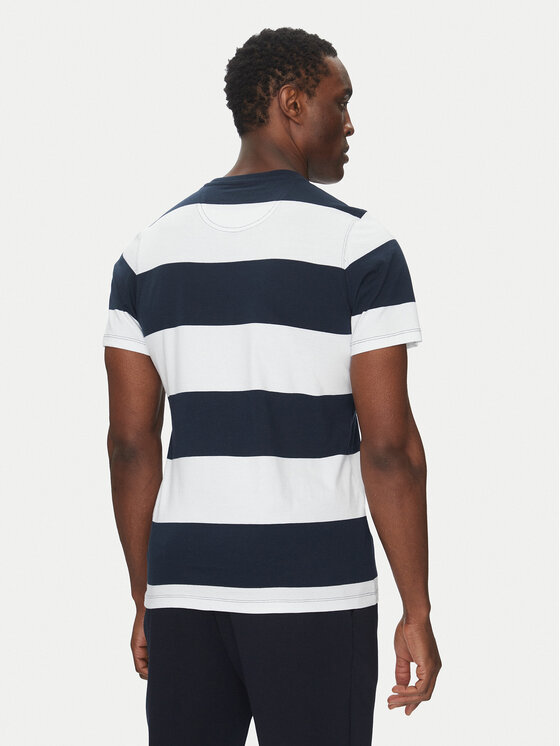 Barbour Barbour T-krekls Whalton MTS1255NY91 Tumši zils Tailored Fit