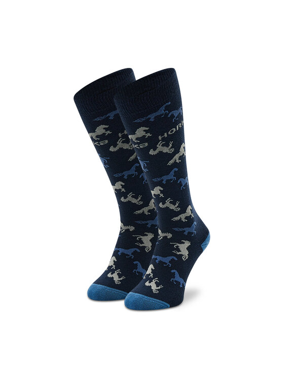 Horka Unisex ilgų kojinių komplektas (3 poros) Riding Shoks 145450 Tamsiai mėlyna