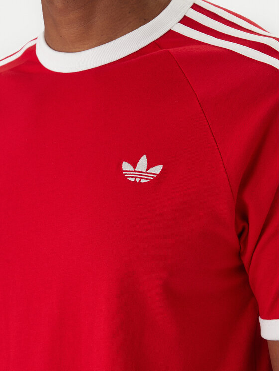 adidas adidas Tričko 3-Stripes KE3535 Červená Regular Fit