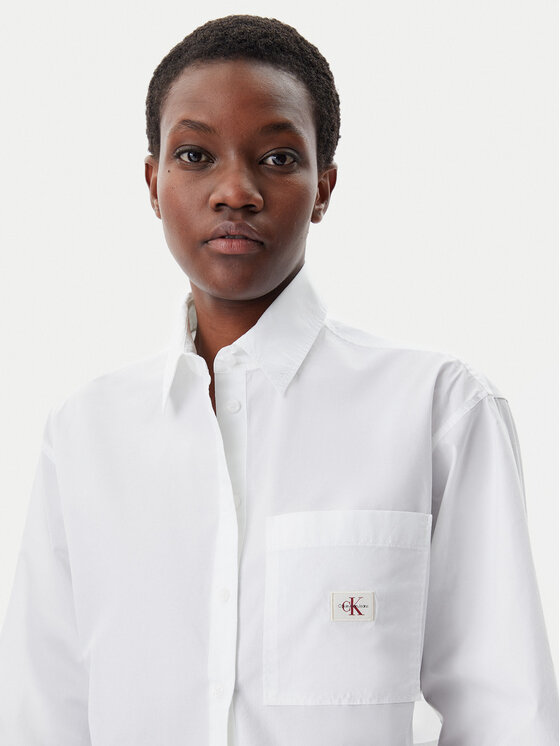 Calvin Klein Jeans Calvin Klein Jeans Košile J20J225078 Bílá Relaxed Fit