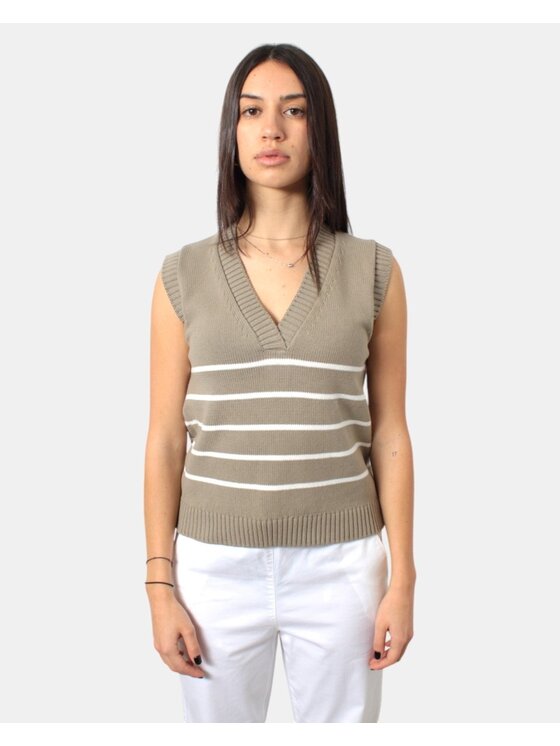 Max Mara Leisure Max Mara Leisure Γιλέκο 9936317743370 Μπεζ Regular Fit