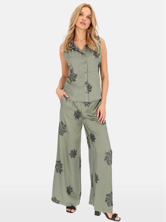 Perso Perso Halenka CHCE243778F Khaki Regular Fit