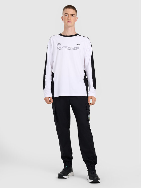 4F 4F Longsleeve DUO DYNAMICS Biały Oversize
