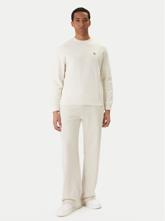 Calvin Klein Jeans Calvin Klein Jeans Παντελόνι φόρμας Embossed Monologo LV047F206G Μπεζ Wide Leg