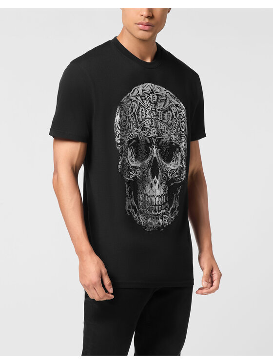 PHILIPP PLEIN PHILIPP PLEIN T-Shirt 26247 Czarny Regular Fit