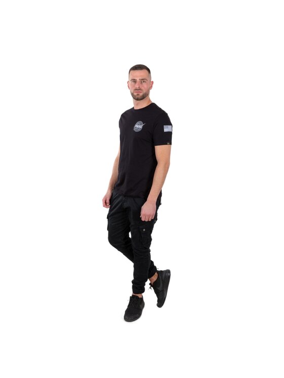 Alpha Industries Alpha Industries T-Shirt SPACE SHUTTLE T 03 Czarny Classic Fit