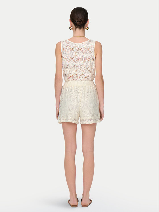 JDY JDY Шорти з тканини Eva 15351501 Білий Loose Fit