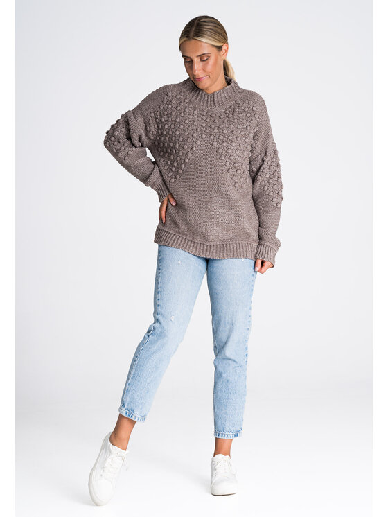 FIGL FIGLFIGL Maglione M982 Marrone Regular Fit