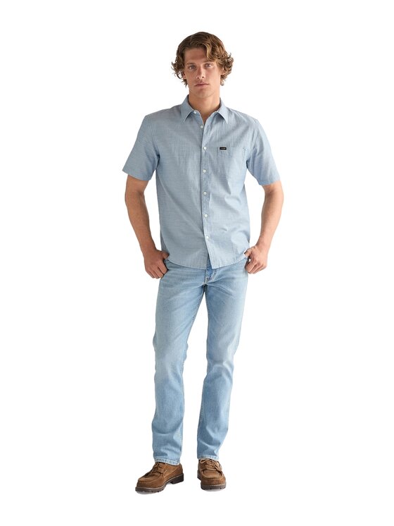Wrangler Wrangler Jeansy 112378458 Niebieski jasny Regular Fit