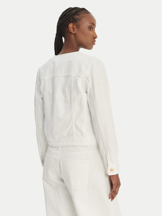Tommy Hilfiger Tommy Hilfiger Farmer kabát Lady WW0WW48591 Fehér Regular Fit