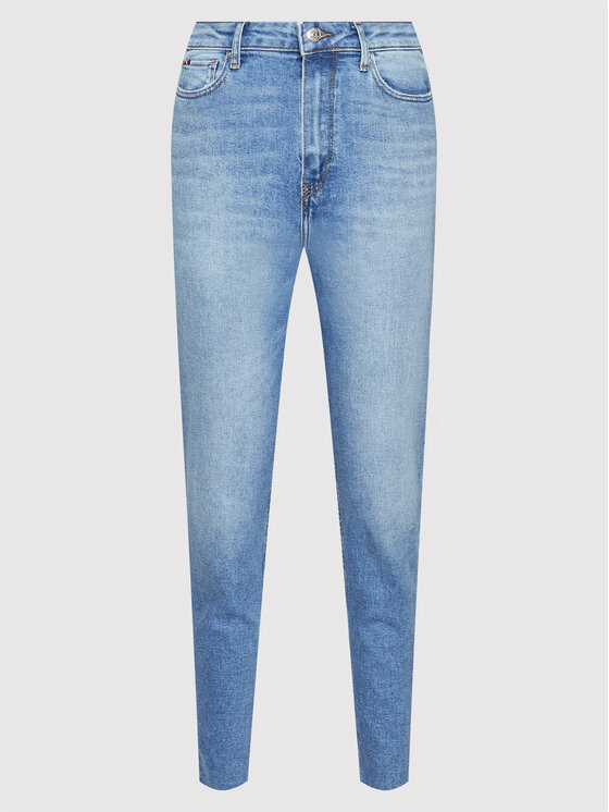 Tommy Hilfiger Tommy Hilfiger Jeansy Gramercy WW0WW35525 Niebieski Mom Fit