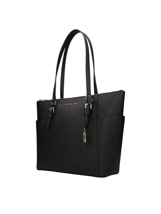Michael Kors Michael Kors Torebka Black Leather Shoulder Czarny