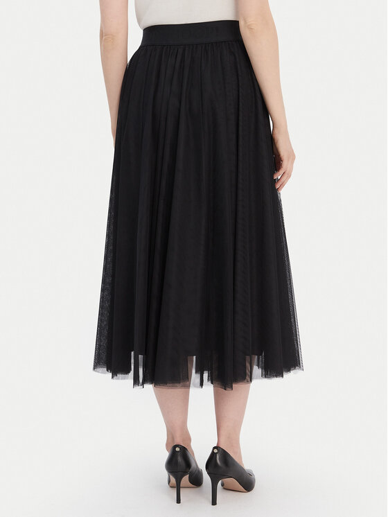 JOOP! JOOP! tylová sukňa 30045183 Čierna Regular Fit
