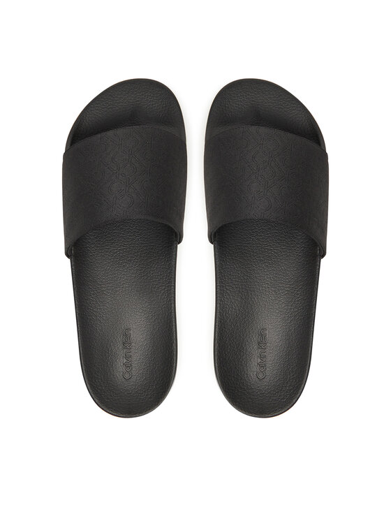 Calvin Klein Calvin Klein Şlapi Pool Slide Jaq Mono HM0HM01762 Negru
