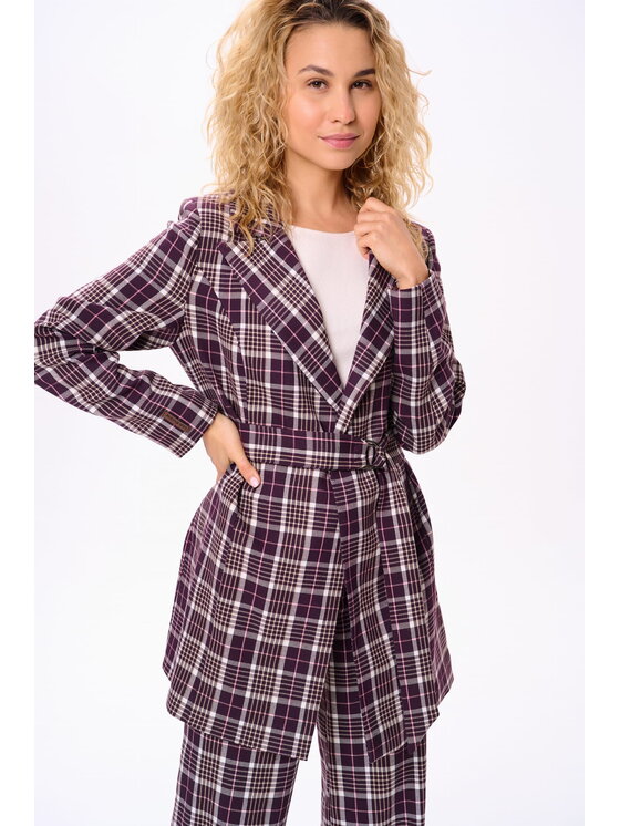 blue shadow blue shadow Marynarka Kanti Brązowy Regular Fit