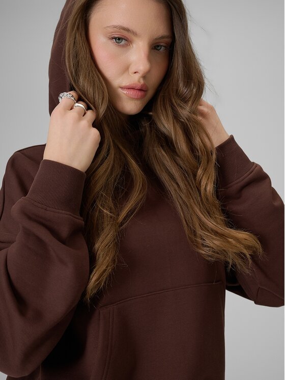 4F 4F Bluza 4FRSS26TSWSF2926-80S Brązowy Regular Fit