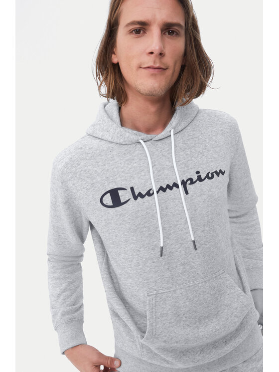 Champion Champion Суитшърт Script Logo 217142 Сив Comfort Fit