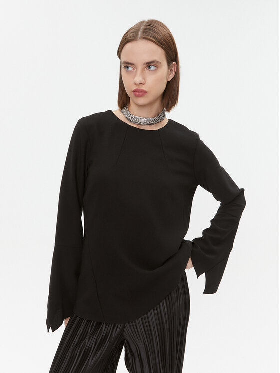 DKNY DKNY Särkpluus UI3T2180 Must Regular Fit