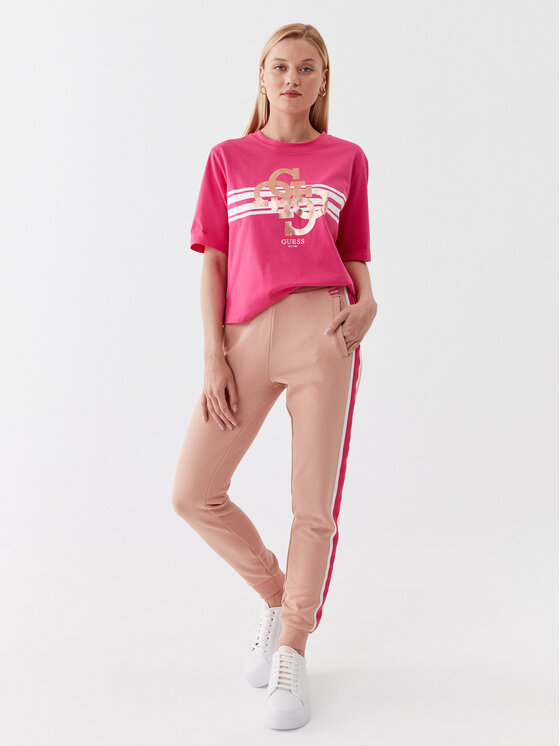 Guess Guess Sportinės kelnės V3YB20 aKBV71 Ruda Regular Fit