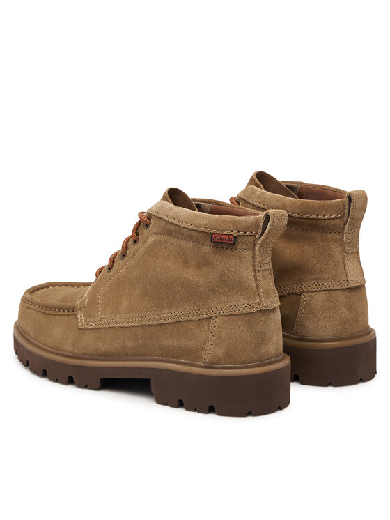 Clarks Clarks Trzewiki Cleyhill Hi 26320158 Beżowy ciemny