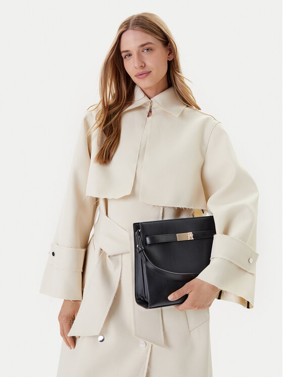 Tommy Hilfiger Tommy Hilfiger Soma Heritage Shoulder Bag AW0AW17182 Melns