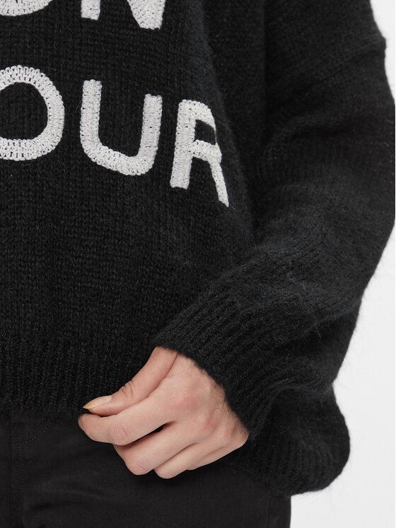 Kontatto Kontatto Sweater 3M1200 Fekete Oversize
