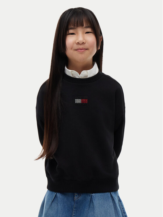 Tommy Hilfiger Hanorac KG0KG09490 Negru Regular Fit