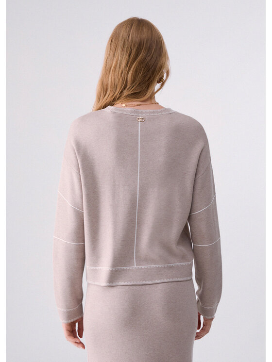 Liu Jo Liu Jo Bluza TF6180MS59LD3034 Beżowy Regular Fit