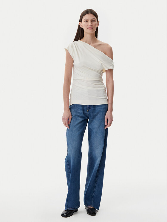 BOSS BOSS Bluza Etrima2 50540862 Bež Slim Fit
