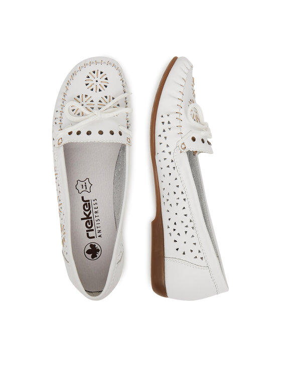 Rieker Rieker Mocassini L6396-80 Bianco