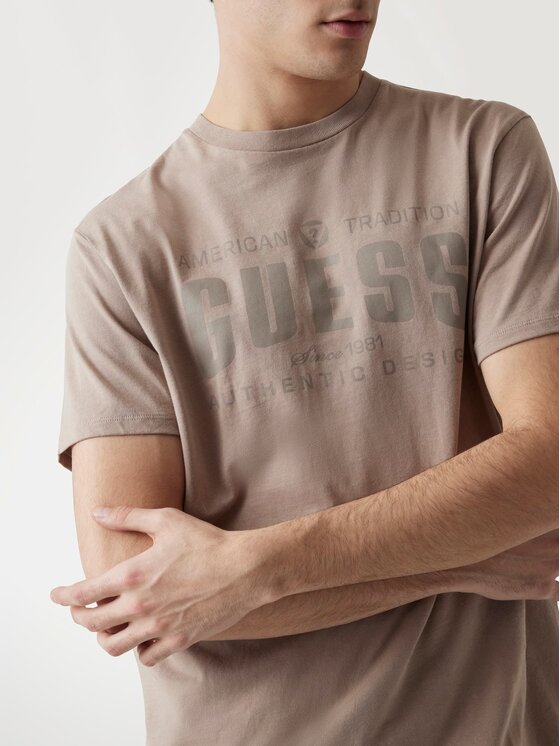 Guess Guess T-Shirt 172903 Šedá Classic Fit