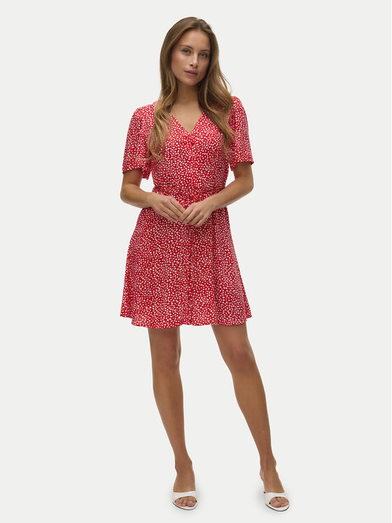 Vero Moda Vero Moda Літня сукня Alba 10292845 Червоний Regular Fit